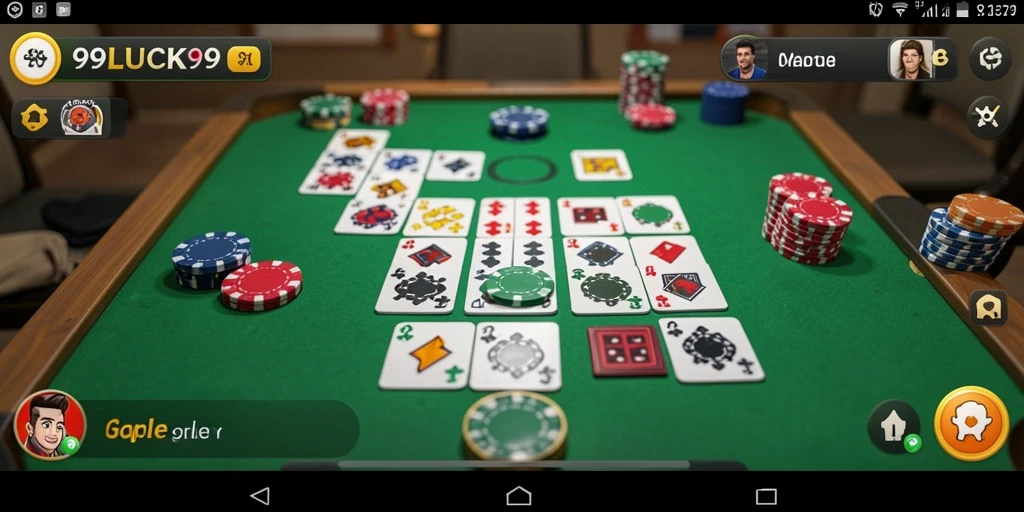 Tampilan gameplay Gaple yang menarik dan interaktif.