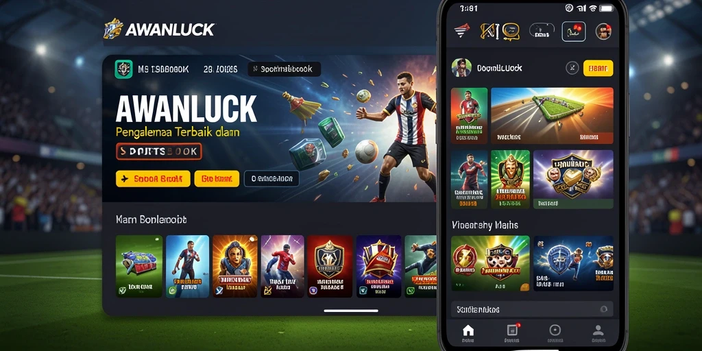 Tampilan gameplay yang dinamis dan menarik dalam AWANLUCK.