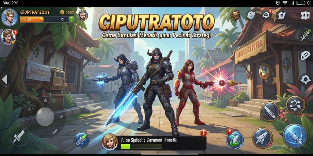 Tampilan gameplay CIPUTRATOTO dengan elemen simulasi yang menarik.