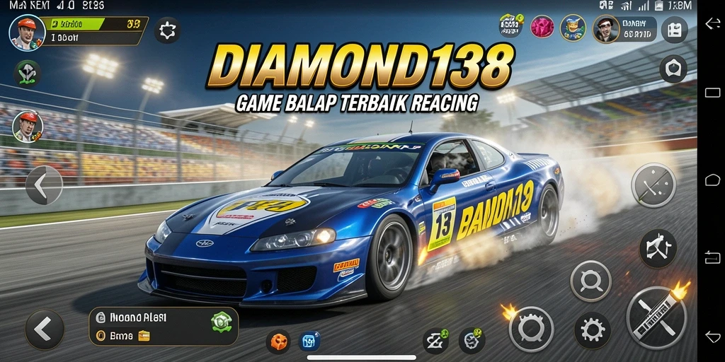 Tampilan gameplay Racing yang mendebarkan di DIAMOND138.
