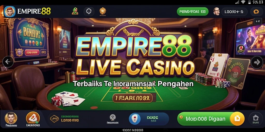 Tampilan gameplay menarik dari EMPIRE88 di Live Casino.