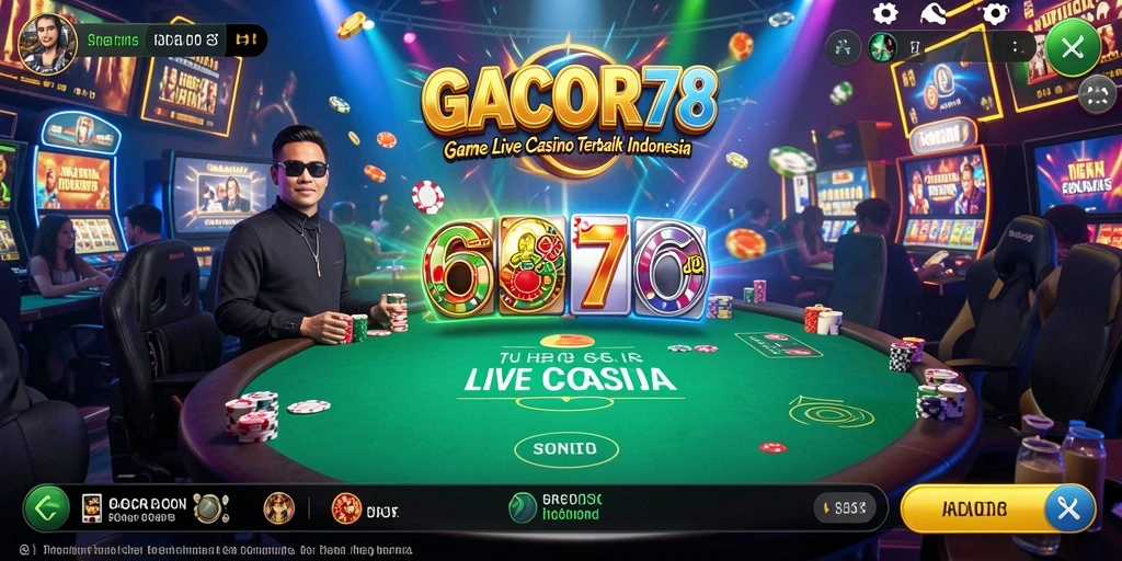 Tampilan gameplay Live Casino yang menarik di GACOR78.