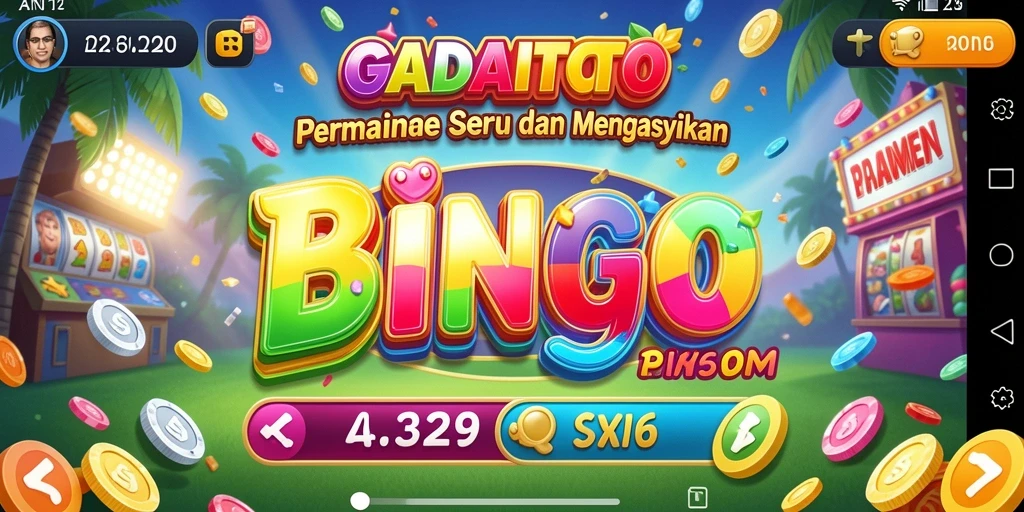 Tampilan gameplay menarik dari GADAITOTO saat bermain Bingo.