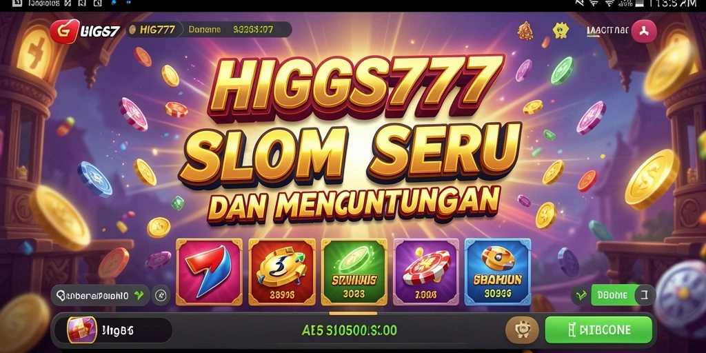 Tampilan gameplay HIGGS777 yang menarik dan penuh warna.
