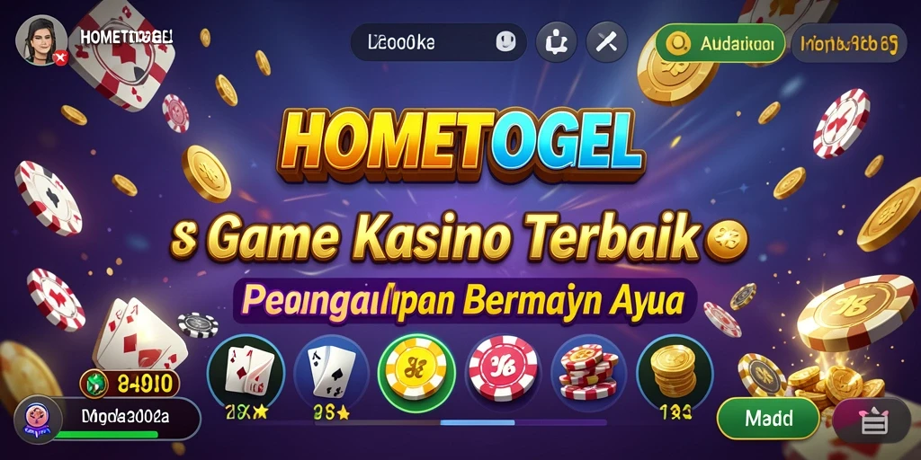 Gameplay menarik di aplikasi HOMETOGEL dengan beragam permainan Kasino.