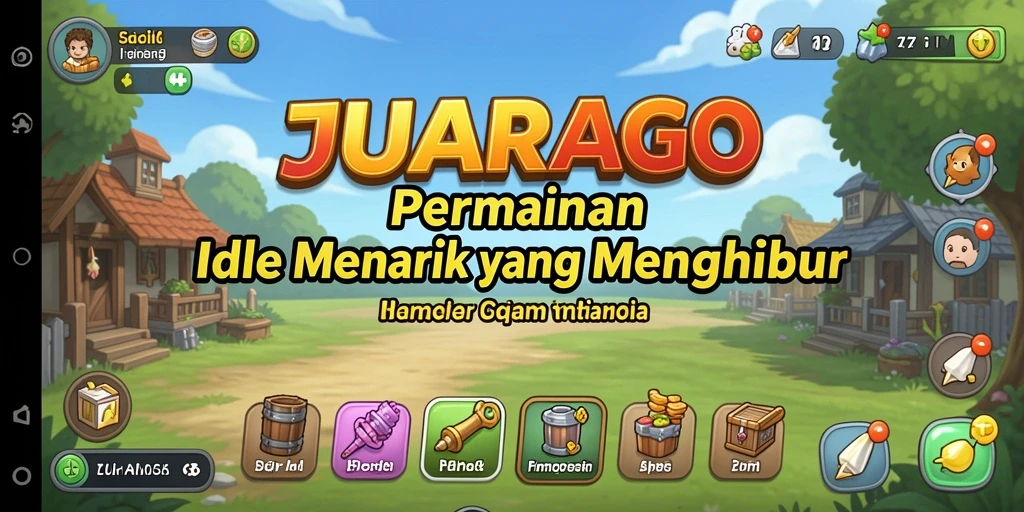 Tampilan gameplay JUARAGO yang menakjubkan dengan aksi Idle yang seru.