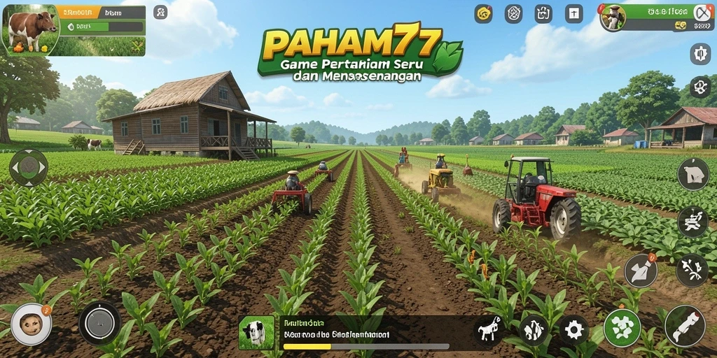 Screenshot gameplay PAHAM777 yang menarik menunjukkan aktivitas pertanian.