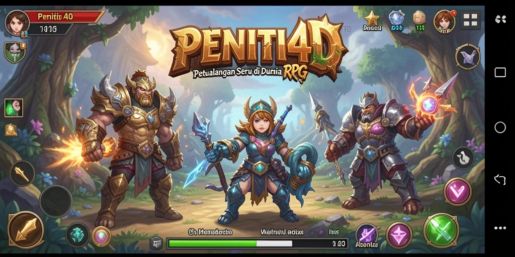 Screenshot gameplay PENITI4D menampilkan aksi RPG yang mendebarkan.