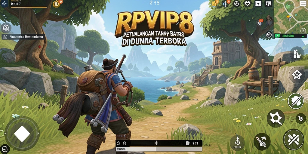 Screenshot menunjukkan gameplay RPVIP8 yang menarik dalam dunia terbuka.