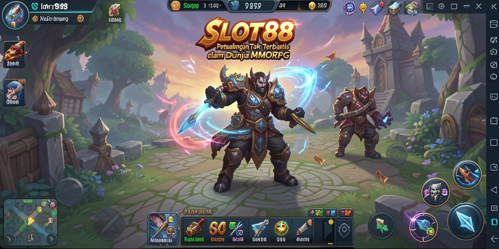 Tampilan gameplay SLOT88 yang penuh aksi dan petualangan MMORPG.