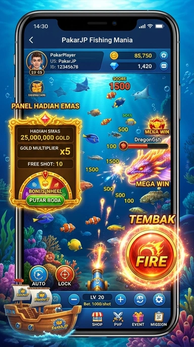Tampilan antarmuka pengguna pakarjp yang intuitif dan sederhana.